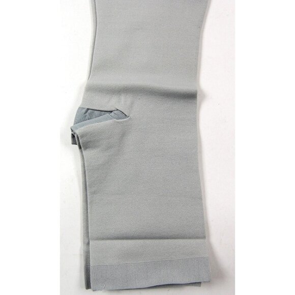 Medical Knee-High Wide Calf Open Toe Gray Compression Socks for Women& Men - Picture 6 of 7